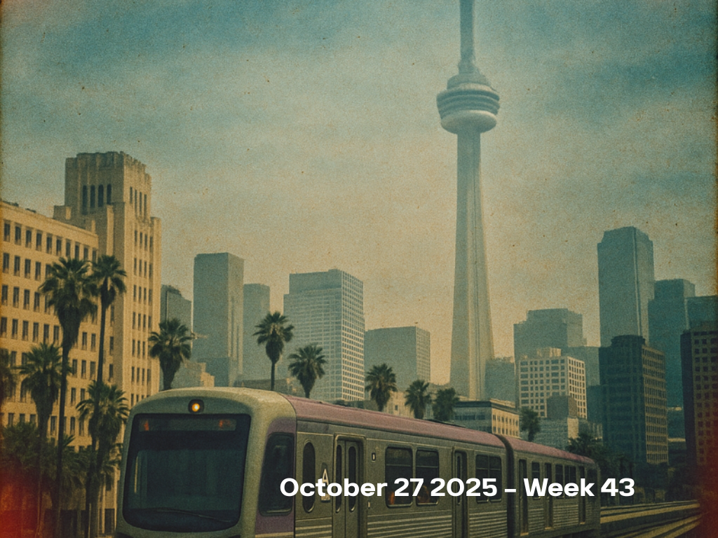 It’s week 43 and Consumer Stability Meets Developer Volatility while the Dodgers and Blue Jays Battle in the World Series. 